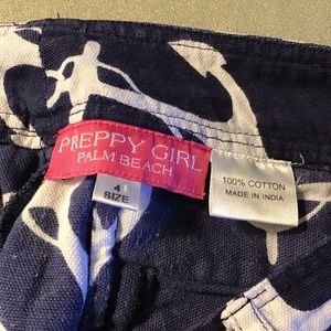 Preppy Girl Palm Beach Shorts - Preppy Girl Palm Beach Nautical Shorts Navy Preppy Girl Palm Beach Shorts - Preppy Girl Palm Beach Nautical Shorts Navy